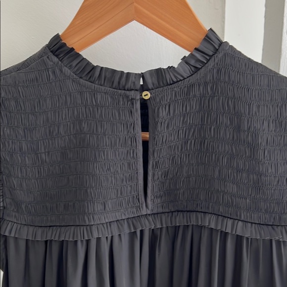 Ulla Johnson smocked baby doll flutter sleeve top - Picture 3 of 6